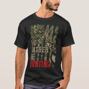 Ich bin eher Jäger-Shirt Männer Boy Funny Deer Jag T-Shirt