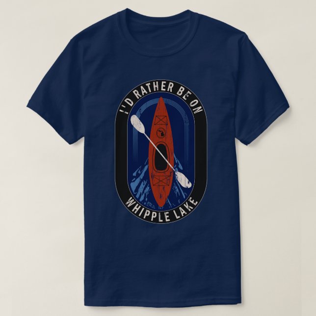 Ich bin eher Kajakfahren am Whippsee in MI T-Shirt (Design vorne)