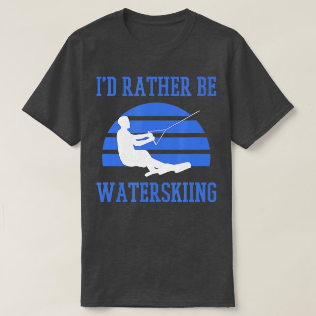Ich bin eher Wasserski T-Shirt (Design vorne)