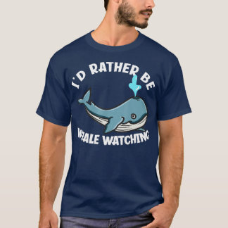 Ich bin eher Whale, der den blauen Hasen guckt T-Shirt