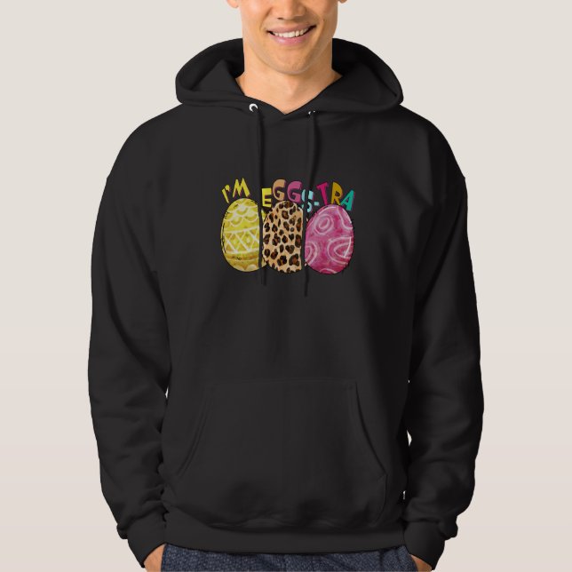 ich bin ei-tra, retro, vintage hoodie (Vorderseite)