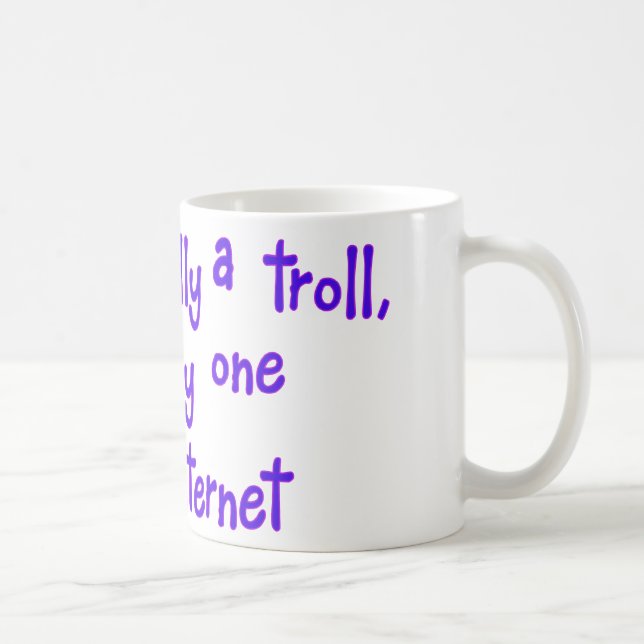 Ich bin eigentlich kein Troll Tasse (Rechts)