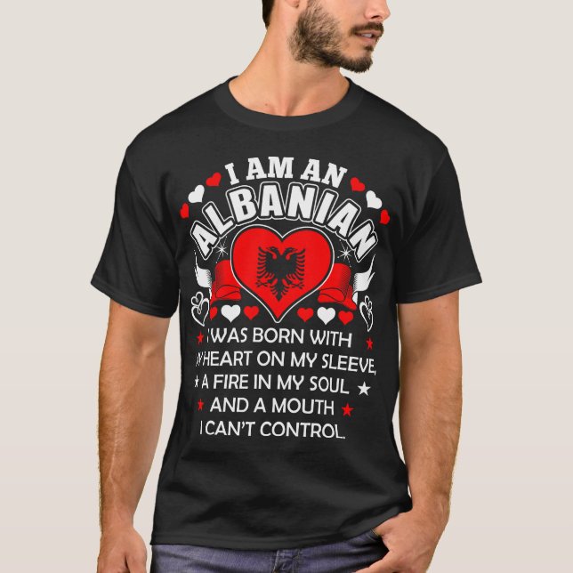 Ich bin ein albanisches Hemd T-Shirt (Vorderseite)
