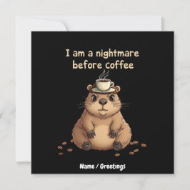 Ich bin ein Albtraum vor dem Kaffee, Liebesmotto Einladung