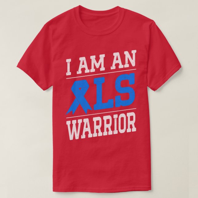 Ich bin ein ALS Warrior ALS Disease Awareness Gift T-Shirt (Design vorne)