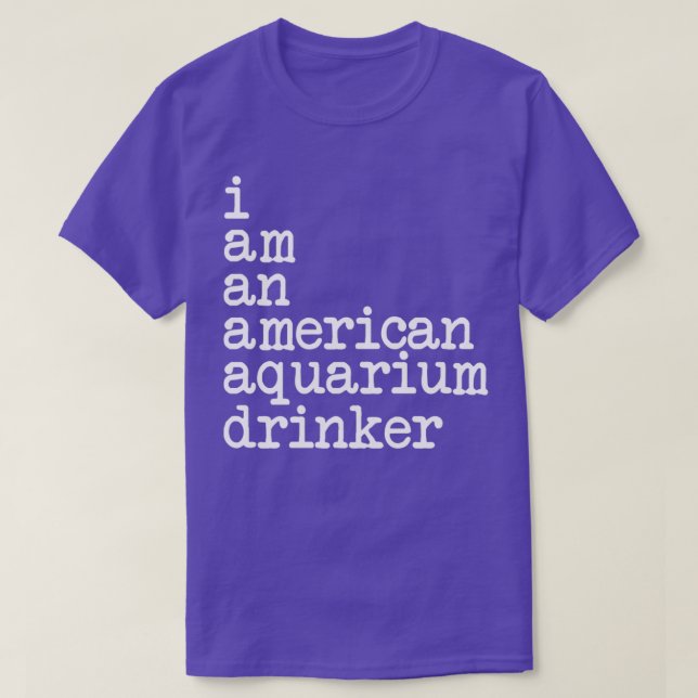Ich bin ein amerikanischer Aquarientrinker Classic T-Shirt (Design vorne)