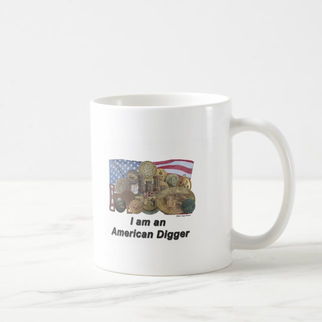 Ich bin ein amerikanischer Gräber Tasse (Rechts)