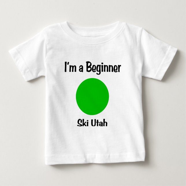 Ich bin ein Anfänger-Ski Utah Baby T-shirt (Vorderseite)