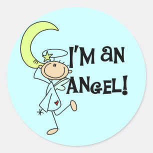 Ich bin ein Angel Stickers