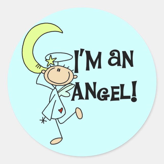 Ich bin ein Angel Stickers (Vorderseite)
