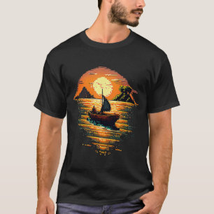 Ich bin ein Angler mit einem Boot und fischen Pixe T-Shirt
