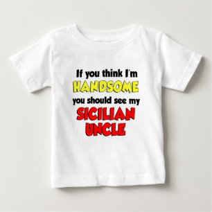 Ich bin ein ansprechender sizilianischer Onkel Baby T-shirt
