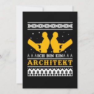 Ich bin Ein Architekt Ugly Weihnachts-Sweater-Gesc Einladung
