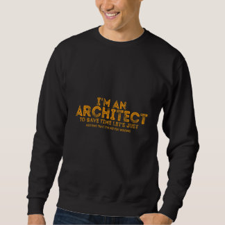 Ich bin ein Architekt, um die Zeit Retten, nehmen Sweatshirt