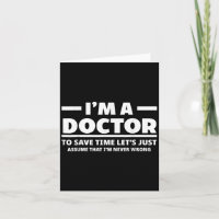 Ich bin ein Arzt, niemals falsch, lustiger Doktor