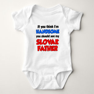 Ich bin ein attraktiver slowakischer Vater Baby Strampler