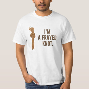 Ich bin ein ausgefranster Knoten T-Shirt