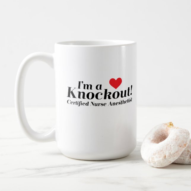 Ich bin ein Ausscheidungswettkampf! CRNA Kaffeetasse (Mit Donut)