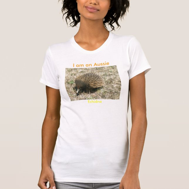 Ich bin ein Australier, Echidna T-Shirt (Vorderseite)