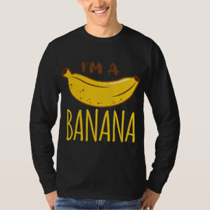 Ich bin ein Banane Party Obst Vegan Vegetarier Fun T-Shirt