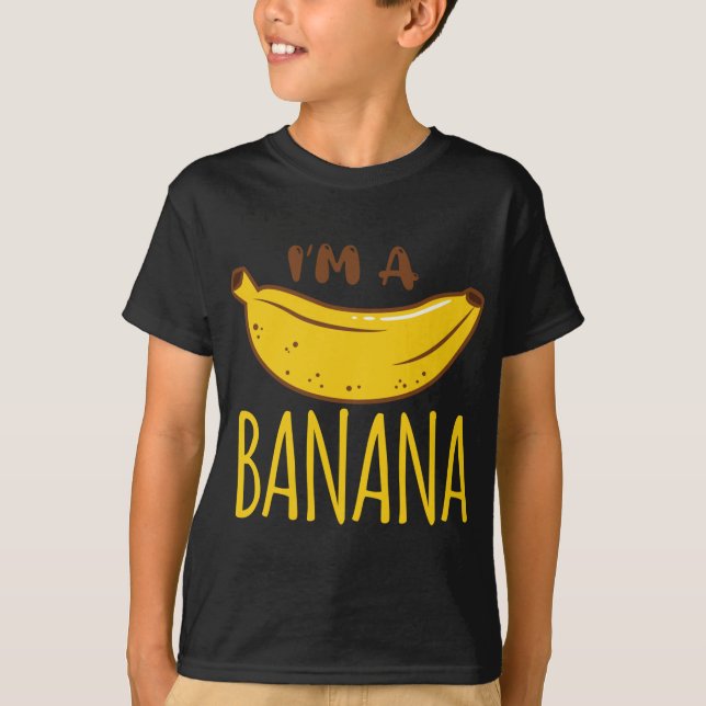 Ich bin ein Banane Party Obst Vegan Vegetarier Fun T-Shirt (Vorderseite)