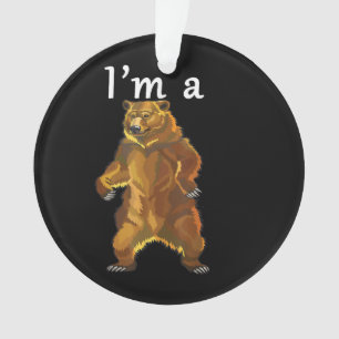 Ich bin ein Bärengrizzly und ein brauner Bär Ornament