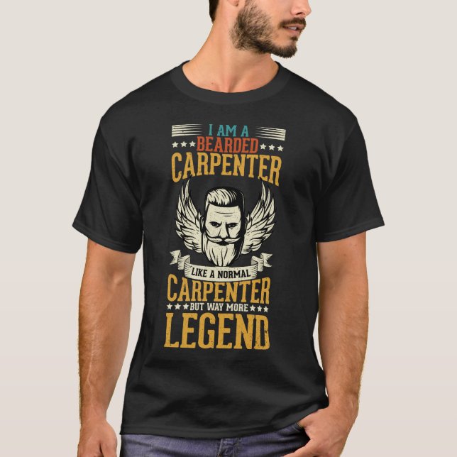 Ich bin ein Bärenschmied, ein Funny Carpenter Zita T-Shirt (Vorderseite)