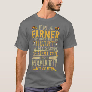 Ich bin ein Bauer, mit dem ich Geboren war mit mei T-Shirt