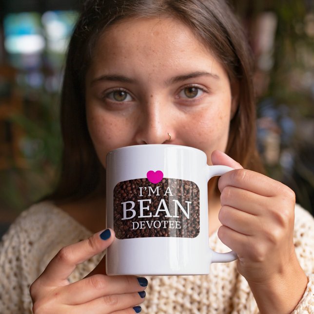 Ich bin ein Bean-Devotee, Kaffeepapierin, Tasse (Von Creator hochgeladen)