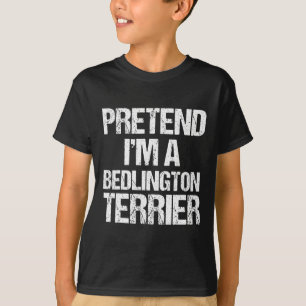 Ich bin ein Bedlington Terrier Funny Halloween Hun T-Shirt
