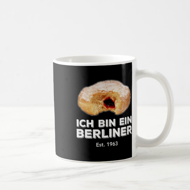 Ich bin Ein Berliner Rede Jelly Donut Wall Cold Kaffeetasse (Rechts)