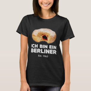 Ich bin Ein Berliner Rede Jelly Donut Wall Cold T-Shirt