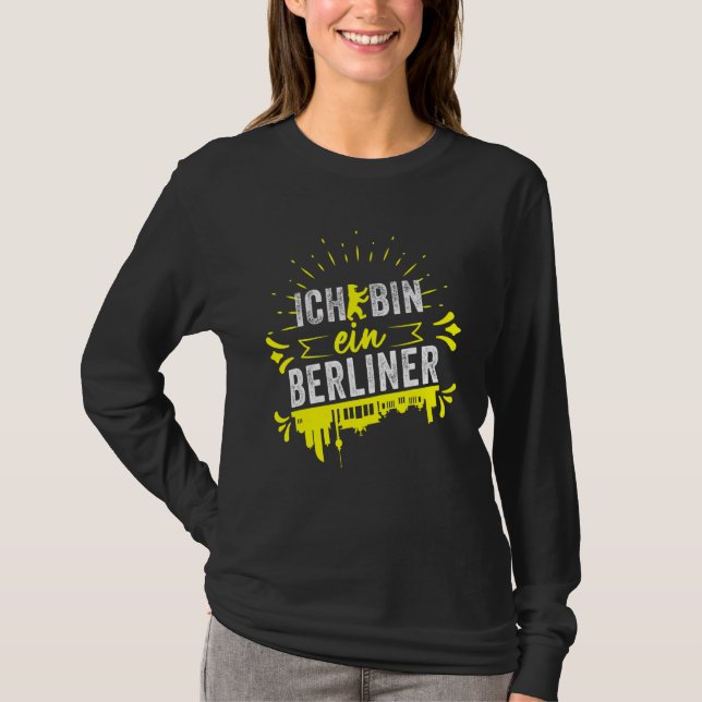 Ich bin Ein Berliner Sweet Berlin Sehenswürdigkeit T-Shirt (Vorderseite)