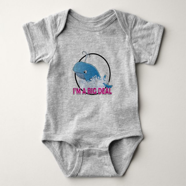 Ich bin ein Big Deal - Baby Jersey Bodysuit Strampler (Vorderseite)
