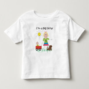 Ich bin ein Big Sister (Blond) T - Shirt