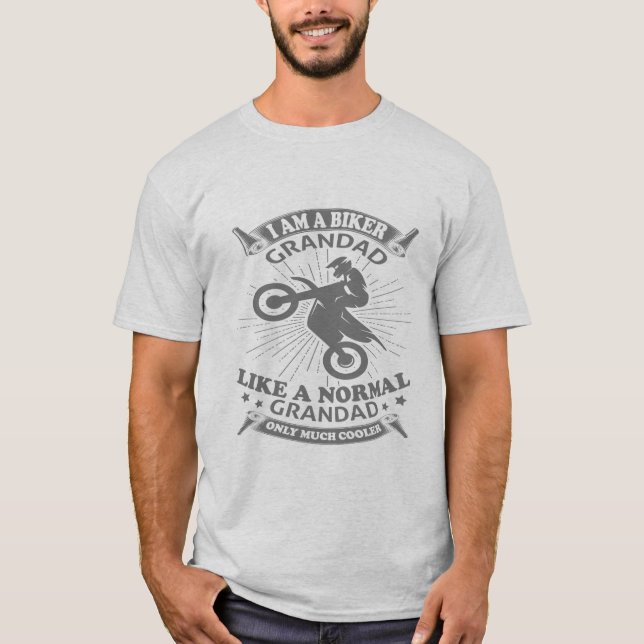 Ich bin ein Biker-Großad-T - Shirt (Vorderseite)