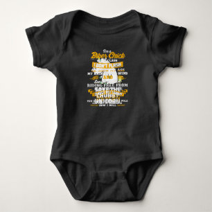 Ich bin ein Biker-Mädchen Geschenk für Motorradlie Baby Strampler