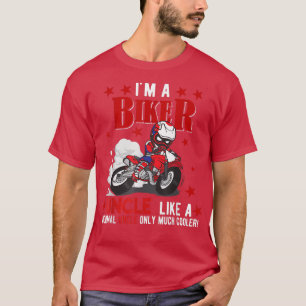 Ich bin ein Biker Onkel lustig nur viel Cooler glü T-Shirt