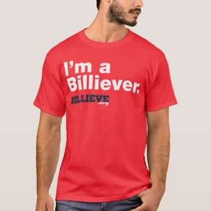 "Ich bin ein Billiever" rotes T-Shirt