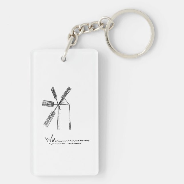 Ich bin ein bisschen beschäftigt zu lächeln schlüsselanhänger (Rückseite)