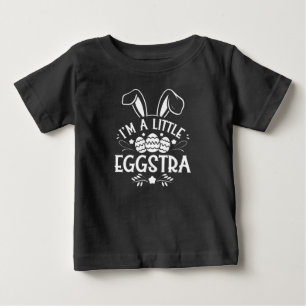 Ich bin ein bisschen eggstra lustiger Hase Osterha Baby T-shirt