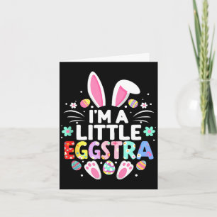 Ich bin ein bisschen eggstra lustiger Osterhase, s Karte
