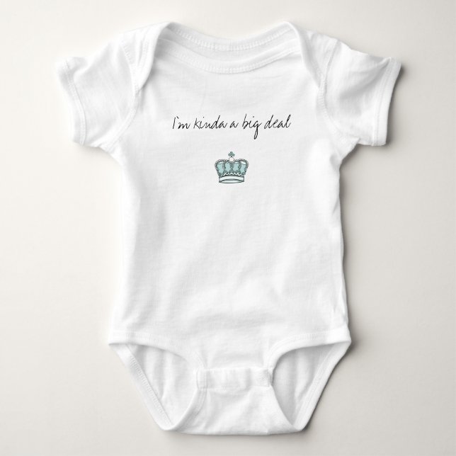 Ich bin ein bisschen eine große Sache Baby Strampler (Vorderseite)