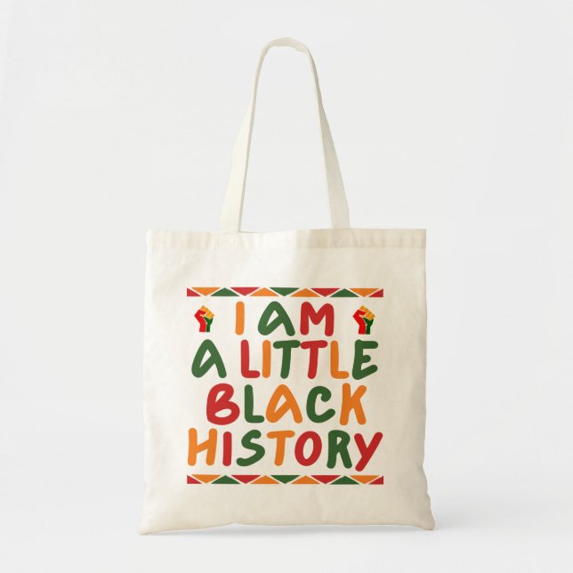 Ich bin ein bisschen schwarze Geschichte Tragetasche (Vorne)