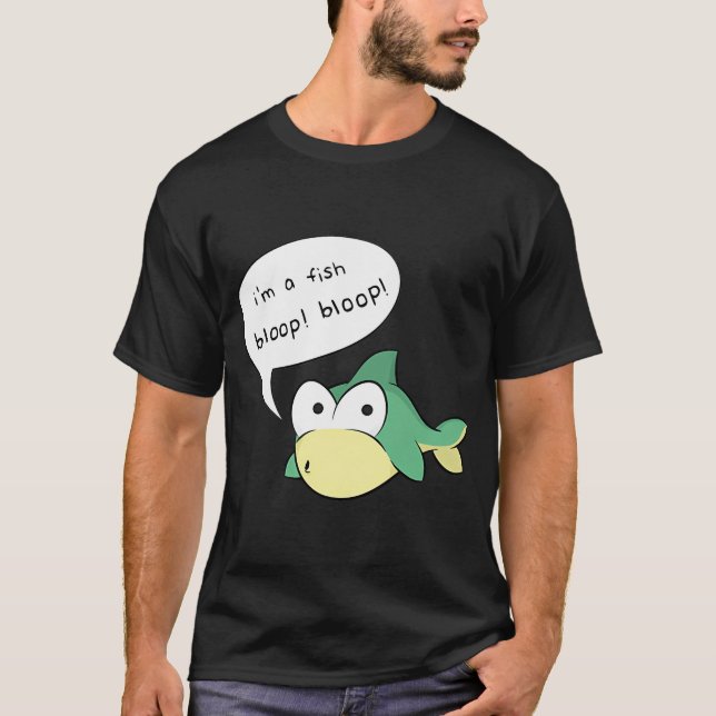 ich bin ein blubbernder Fisch T-Shirt (Vorderseite)