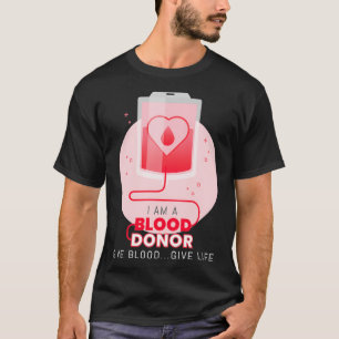 Ich bin ein Blutspender-Blutbeutel-Blutspende-Akti T-Shirt