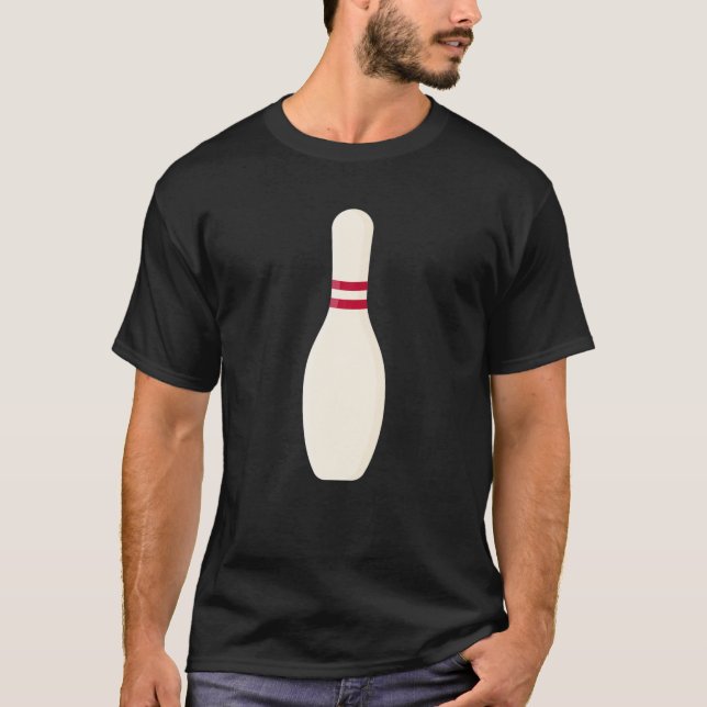 Ich bin ein Bowling-Button, leicht und leicht Hall T-Shirt (Vorderseite)