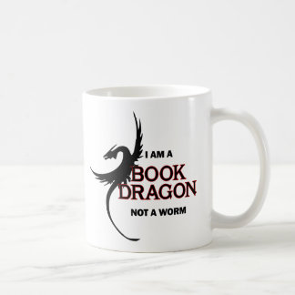 Ich bin ein Buch-Drache nicht ein Wurm (gedruckt Kaffeetasse