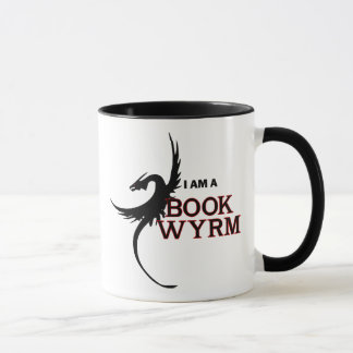 Ich bin ein Buch Wyrm (gedruckt beiden Seiten) Tasse