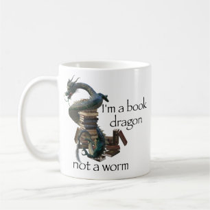 Ich bin ein Buchdrache, kein Worm-Ost Kaffeetasse
